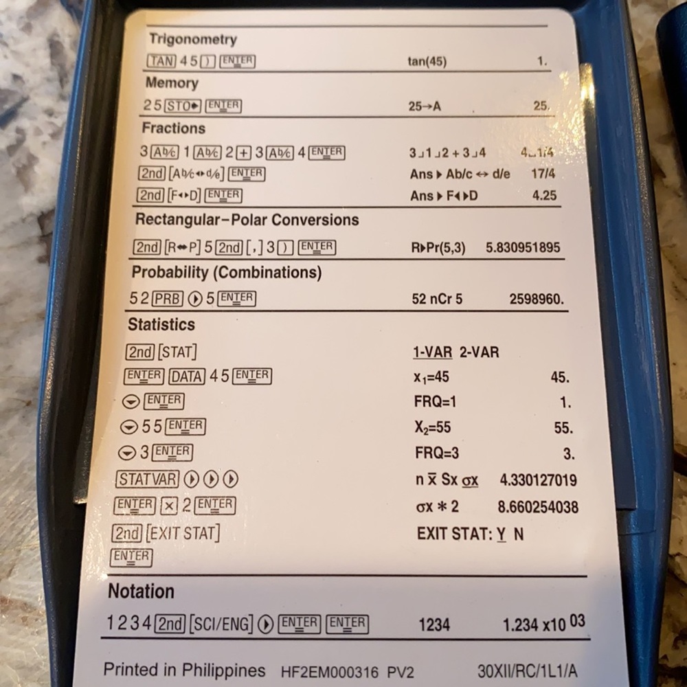 Texas Instruments TI-30XIIS - Picture 6 of 6